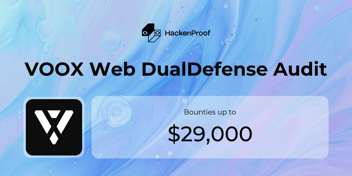 VOOX Web DualDefense Audit: Program Info | HackenProof