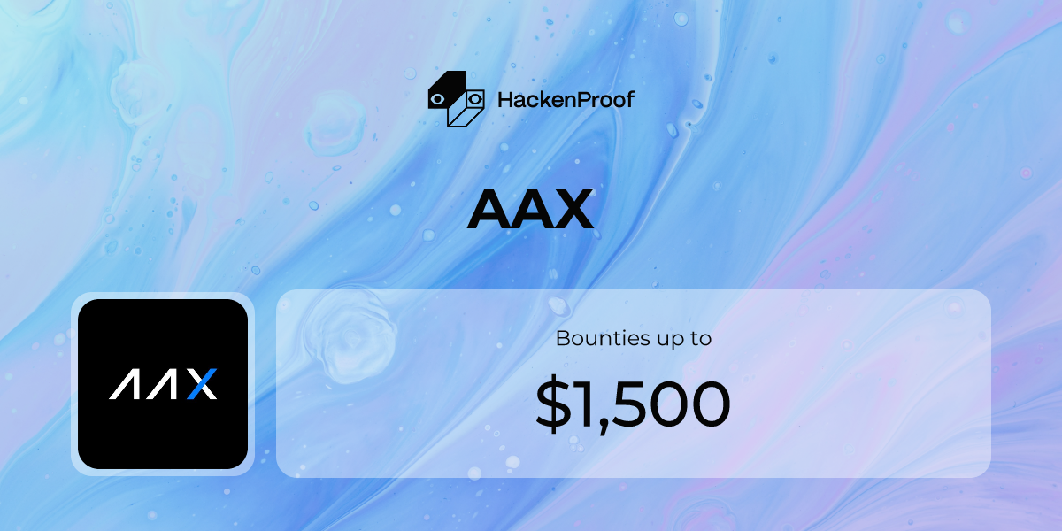 AAX : Program Info | HackenProof