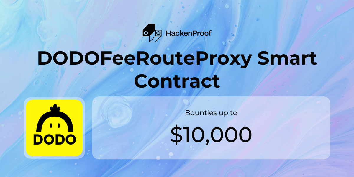 DODOFeeRouteProxy Smart Contract: Program Info | HackenProof